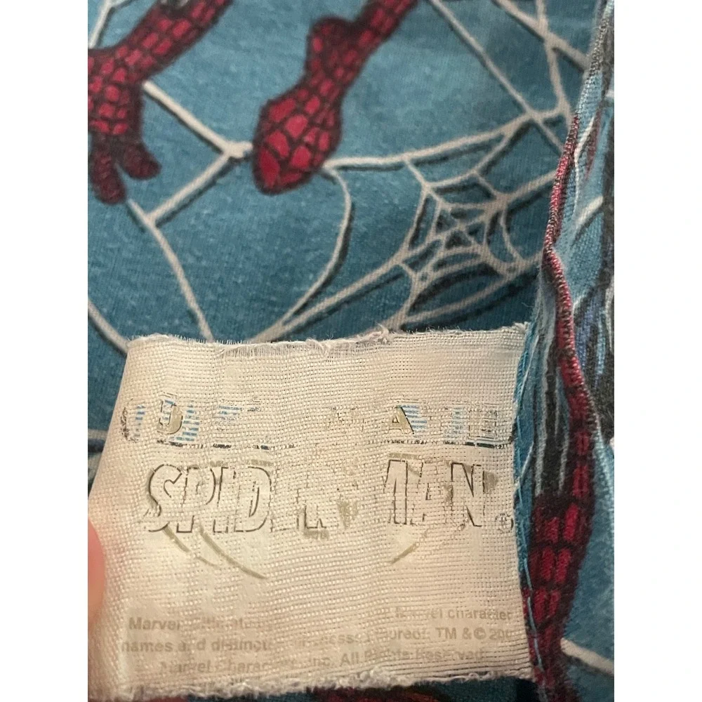 Marvel Spider-Man Twin Sheet Set 3 Pc Flat Fitted Pillowcase Kids Vintage 2005
